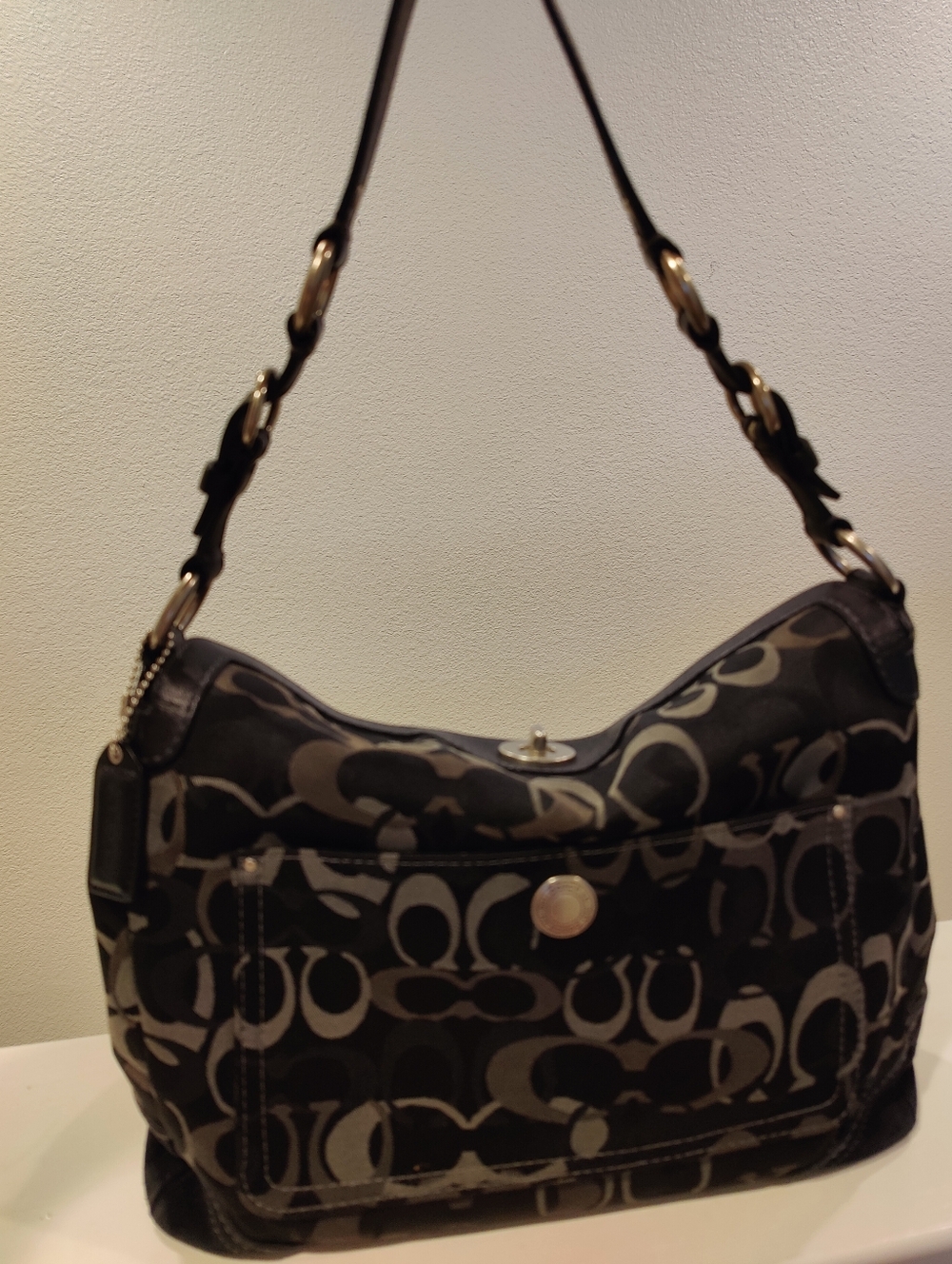 Coach Chelsea Legacy Turn Lock Shoulder Hobo Bag